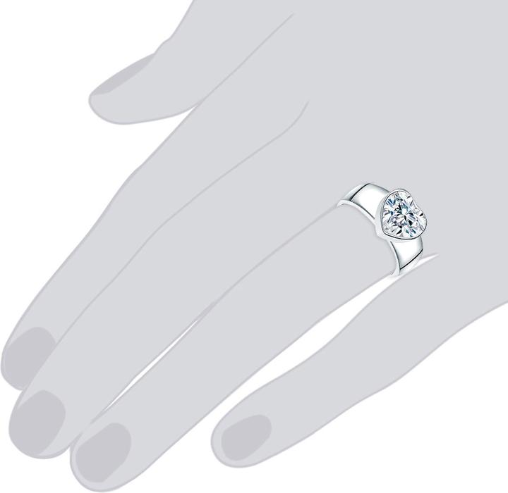 Immagine prodotto Rafaela Donata Cuore da donna in argento sterling con zirconi - 3868 (58, 925 Argento)