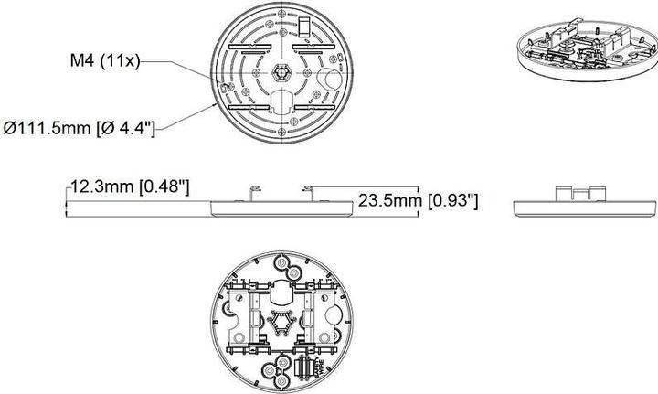 Actual product image Axis Ceiling mount T91A23 (Mounting kit)