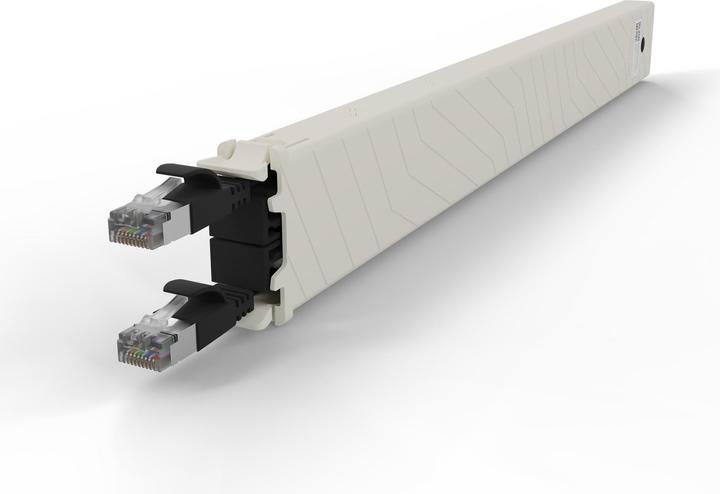 Produktbild PATCHBOX one / Cassette / 8RU / Cat 6A, STP, 0.8 m, Schwarz (U/FTP, CAT6a, 0.80 m)