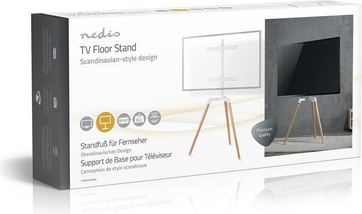 Produktbild Nedis TV Bodenständer 50 - 65 " maximal unterstützes Bildschirmgewicht: 35 kg Scandinavian Design d (65", 35 kg)
