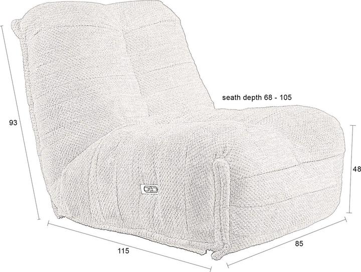 Immagine prodotto Dutchbone Hamilton Lounge Chair Recliner
