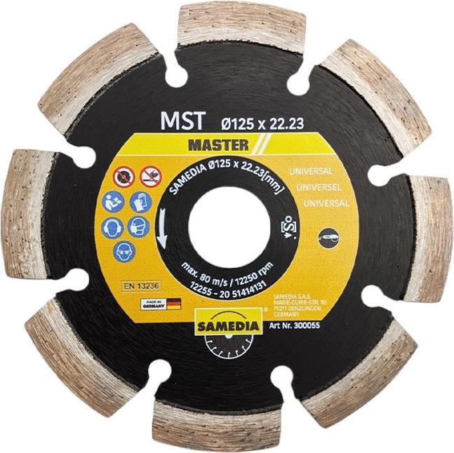 Productafbeelding Samedia MASTER MST 125x22,23 Diamantdoorslijpschijf KS-zacht/beton 300055