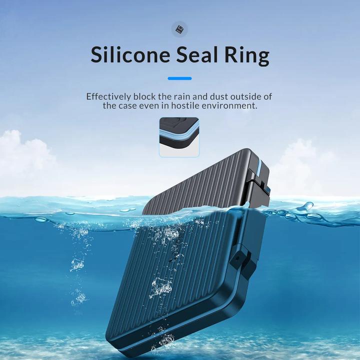 Image du produit Only-Bags.Store Memory Card Sleeve Micro SD Card Storage Holder Case Waterproof Soft Lining for HDD/CF/SD Card