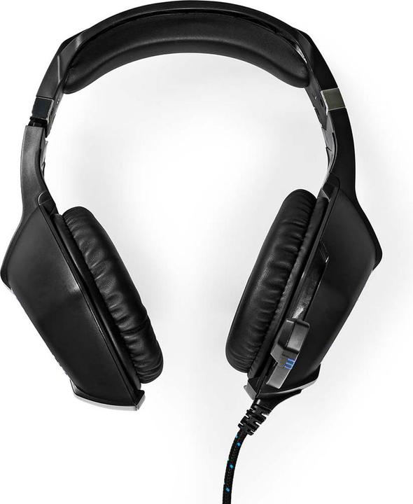 Actual product image Nedis Gaming Headset | Over Ear | Stereo | USB Type-A / 2x 3.5 mm | Foldable Microphone | 2.20 m | L (Cable)