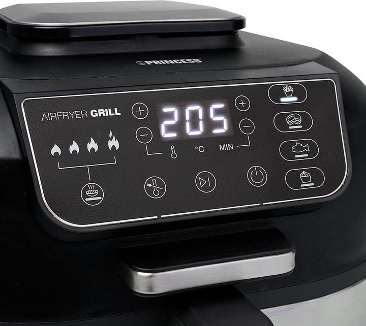 Produktbild Princess 01.182092.01.001 Airfryer Grill- 2 in 1- tempratuurmeter - 5.6 liter - 4 voorgeprogrammeerde program