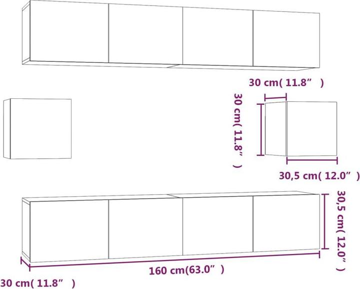 Actual product image VidaXL Waylon (80 x 30 x 30 cm)