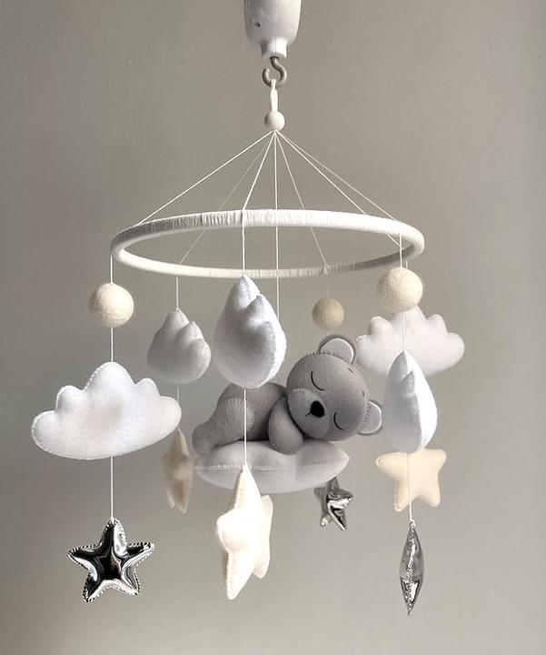 Image du produit Baby-Nest Mobile pour bébé Ours fait main