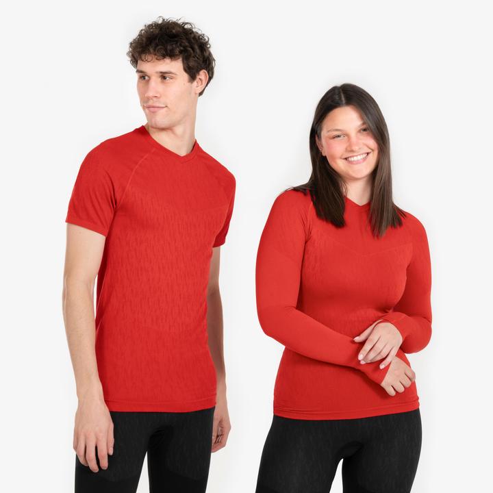 Image du produit Kipsta Maillot de football à manches longues homme/femme - Keepdry rouge (XL)