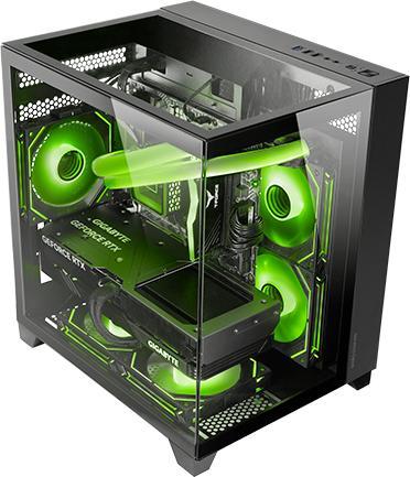 Produktbild Mars Gaming Boitier Mini Tour Micro Atx Mc-3cm Avec Panneaux Vitrés (Noir) (mATX, Mini-ITX)