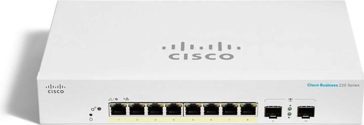 Actual product image Cisco CBS220-8P (8/2-Port Gigabit, 65W PoE+) (10 Ports)