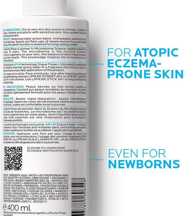 Produktbild La Roche Posay Lipikar Baume AP+M Light (Körperlotion, 400 ml)