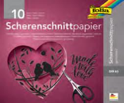 Produktbild Folia Scherenschnittpapier gummiert schwarz 105 g/qm 20 Bogen (105 g/m², 1 x)