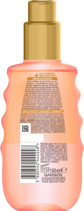 Produktbild Garnier Ambre Solaire Invisible Protect & Glow (Sonnenspray, SPF 30, 150 ml, 178 g)