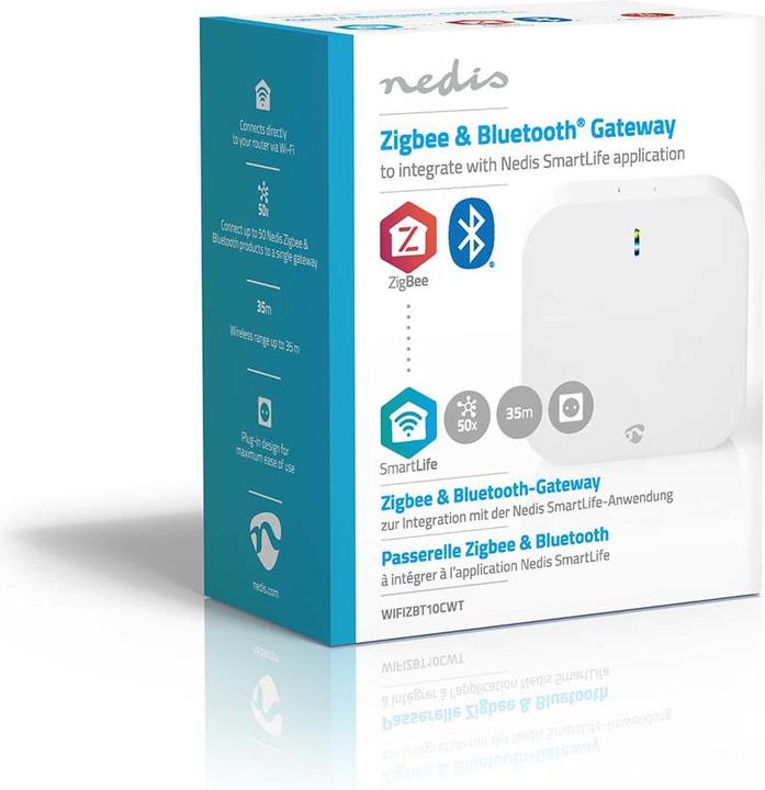 Produktbild Nedis Zigbee Gateway | 50 Geräte | Netzstromversorgung | Android™ / IOS | Weiss