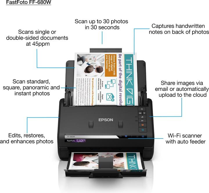Immagine prodotto Epson FF-680W FastFoto (USB, WiFi)