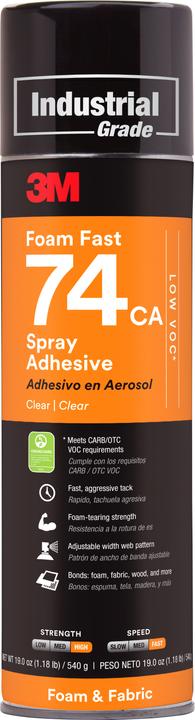 Image du produit 3M Scotch-Weld 74 colle en spray orange, boîte 500 ml (520 g, 500 ml)