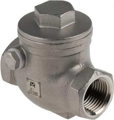 Actual product image Rs Pro S/steel swing check valve,1/2in BSP F