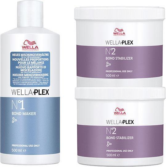 Image du produit Wella Wellaplex Salon Kit No. 1&2 3 x 500 ml (Set soin capillaire)