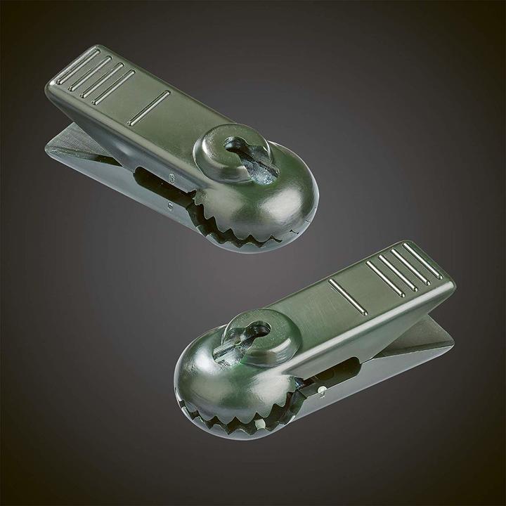 Actual product image Hellum 983203 Replacement clip/for E14 candles/green/for indoor & outdoor chains / 2 pieces (5 x)