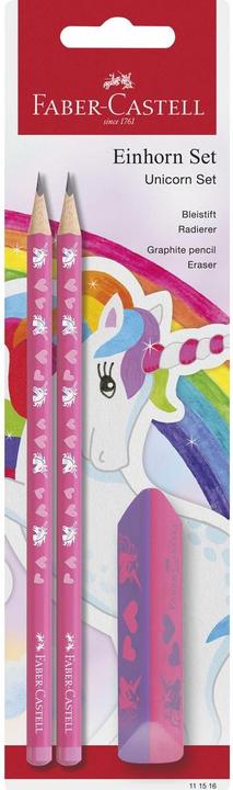Faber-Castell Schreibset Einhorn Bleistift + Radierer