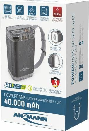 Produktbild Ansmann PB4100 (40000 mAh, 100 W, 148 Wh)
