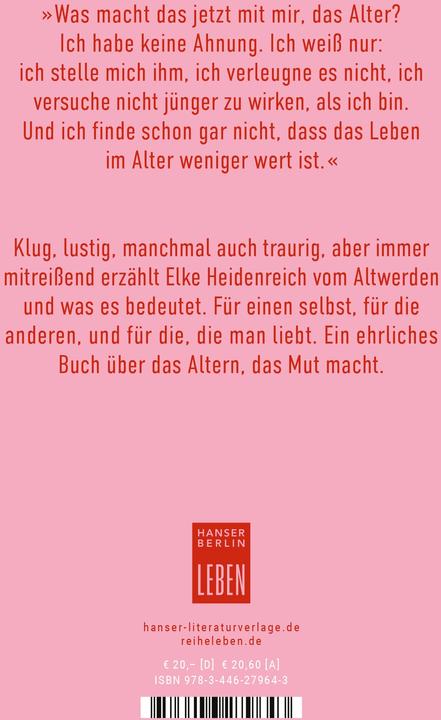 Actual product image Altern (German, Elke Heidenreich, 2024)