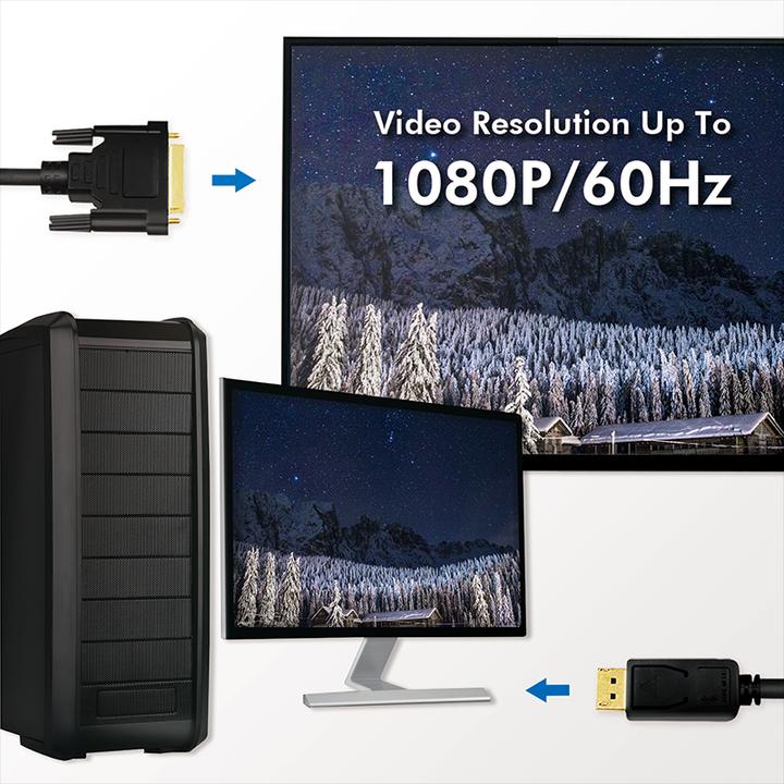 Produktbild LogiLink DisplayPort — DVI (2 m, DisplayPort)