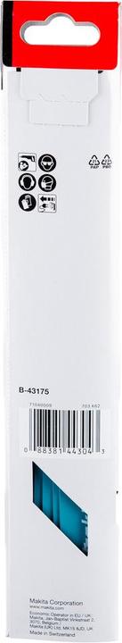 Image du produit Makita B-43175 Lames de scie droite BIM 225x1,1mm (14 + 18tpi), 5pcs, pour métal 3-8mm, pour tuyaux <175mm