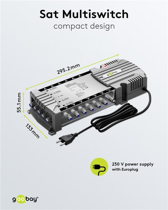 Actual product image Goobay Satellite multi-switch 5 inputs/12 outputs (Multi switch)