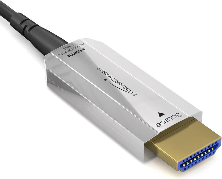 Actual product image KabelDirekt - Optical HDMI 2.0 cable - 50m - PRO Series - 4K @ 60Hz (50 m, HDMI)
