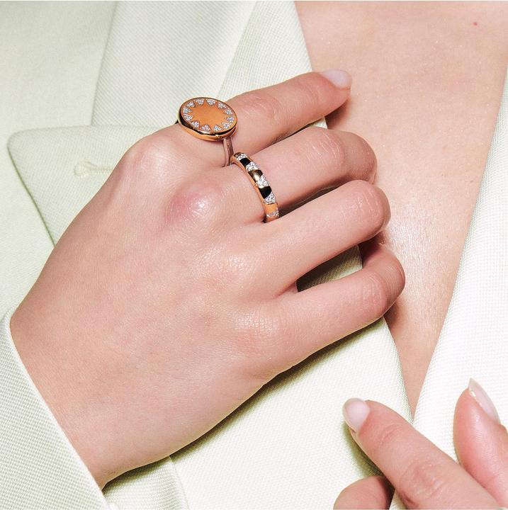 Produktbild Ti Sento Milano Ring Sonne mit Zirkonia bicolor vergoldet 12215ZY (56, 925 Silber)
