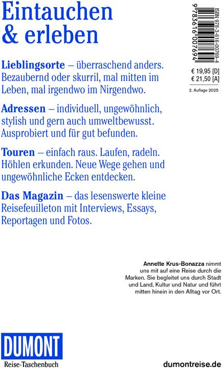 Immagine prodotto Reise-Taschenbuch Reiseführer Marken, Italienische Adria (Tedesco, Annette Krus-Bonazza, 2024)