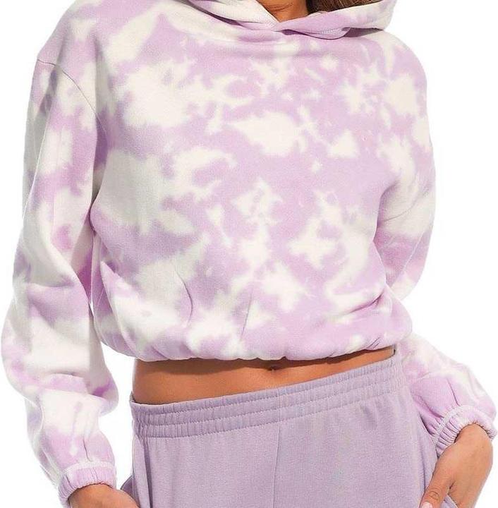 Immagine prodotto Light and Shade Felpa Corta con Cappuccio Tie Dye Donna (XS)