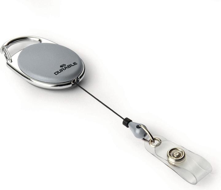 Durable Porte-badge avec boucle à bouton-pression