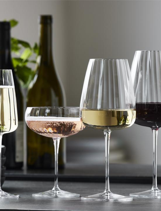 Productafbeelding Luigi Bormioli Champagneglas Optica 300 ml, 4 stuks, Transparant (30 cl, 4 Bril, Champagneglazen)