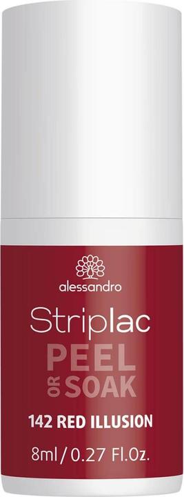 Image du produit Alessandro Striplac Peel or Soak - Illusion rouge (142 Illusion rouge, Vernis à ongles peel off)