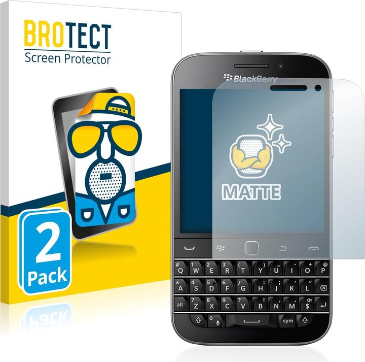 Actual product image BROTECT Anti-glare screen protector matt (2 Piece, Blackberry Classic Q20)