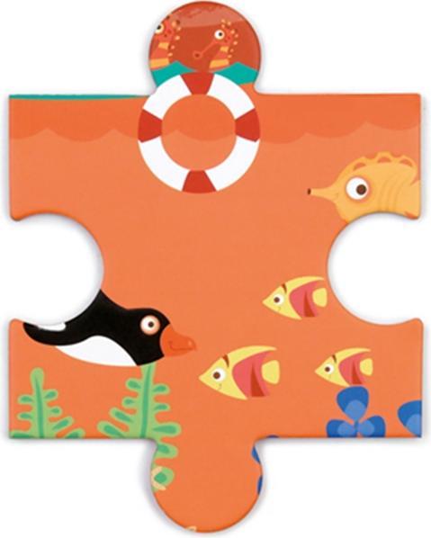Actual product image Scratch Shape Puzzle Pelican 24 pieces (24 pieces)