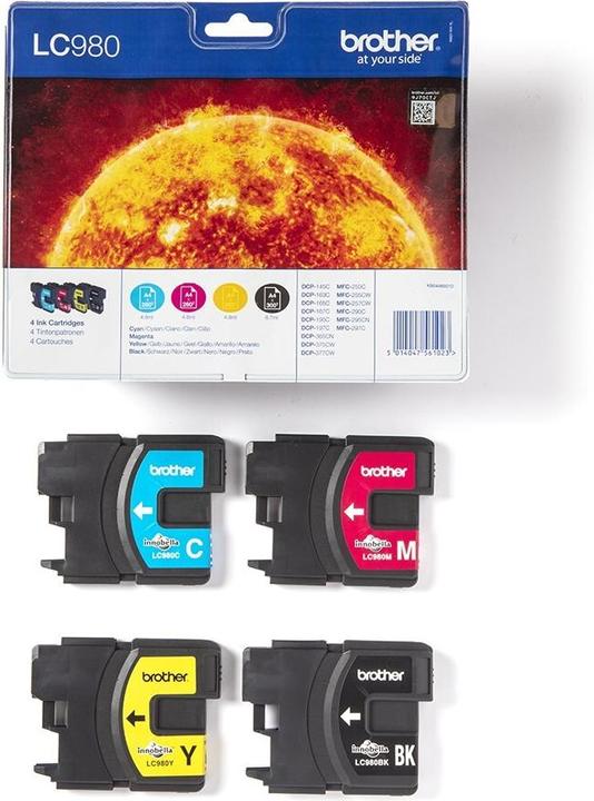 Produktbild Brother LC-980 Value Pack (M, BK, Y, C)
