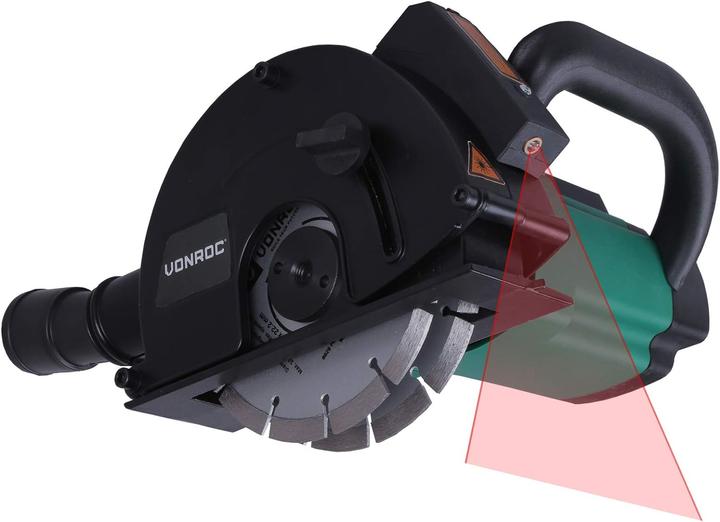 Produktbild Vonroc Mauernutfräse mit Laser und Absaughaube