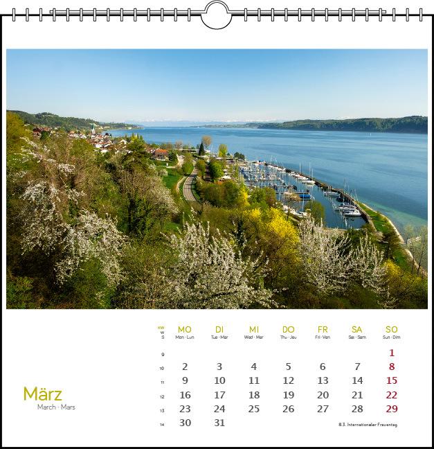 Immagine prodotto Westlicher Bodensee 2026 (17 x 17 cm, Francese, Inglese)