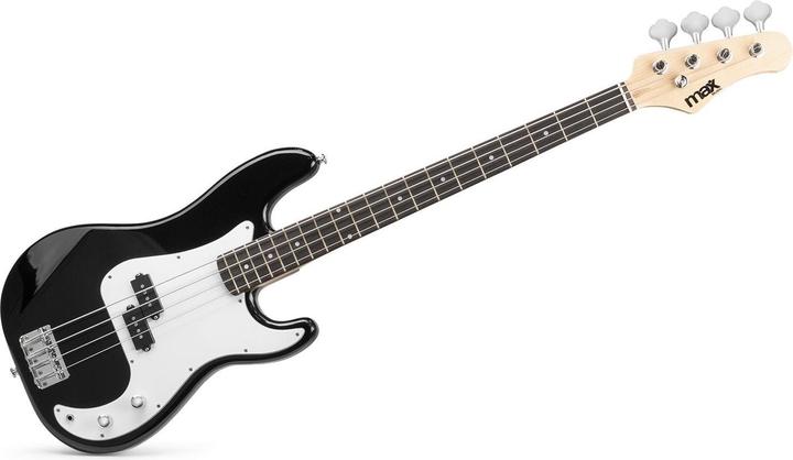 Produktbild Max E-Bass GigKit Schwarz/Weiss (E-Bass, Basswood)