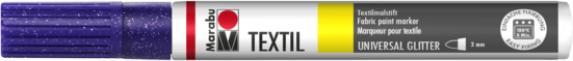 Immagine prodotto Marabu Textile Marker Textile Painter Glitter, glitter-viola (Colori misti, 3 mm, 1 x)