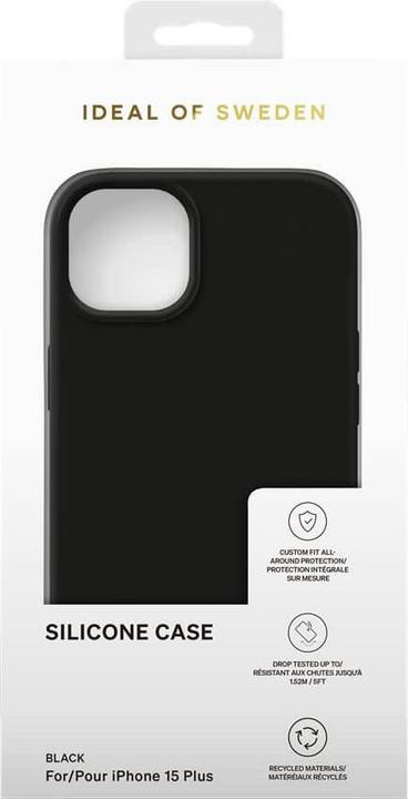 Immagine prodotto iDeal Of Sweden Cover in silicone di design nera (Apple iPhone 15 Plus)
