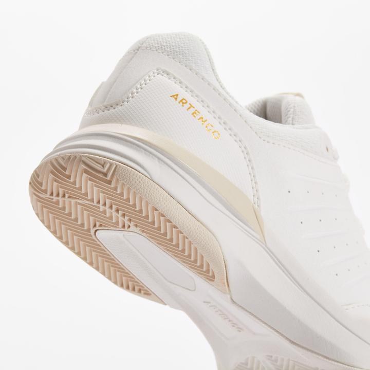 Image du produit Artengo Chaussures De Tennis Femmes Terre Battue Ts500 Blanc Beige (36)