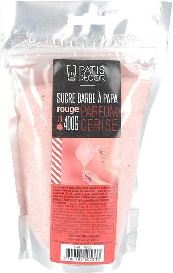 Image du produit Patisdécor Préparation de Barbe à papa - Cerise(400g) (400 g)