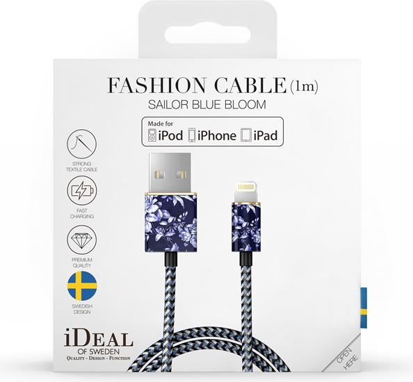 Produktbild iDeal Of Sweden Sailor Blue Bloom (1 m, USB 2.0)