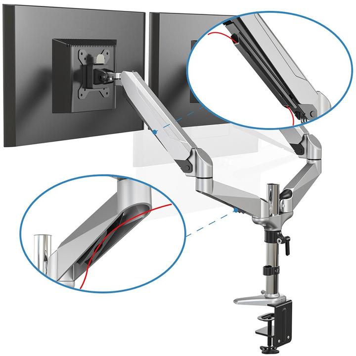 Image du produit Digitus Support de table double LED/LCD (Tables, 27")