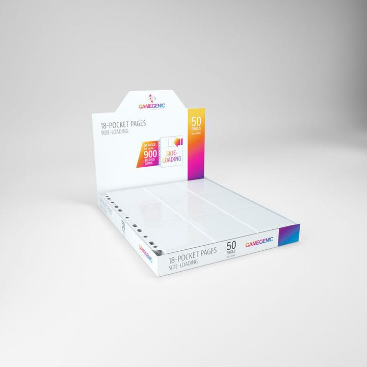 Actual product image Gamegenic 9-Pocket Binder Pages - Sideloading