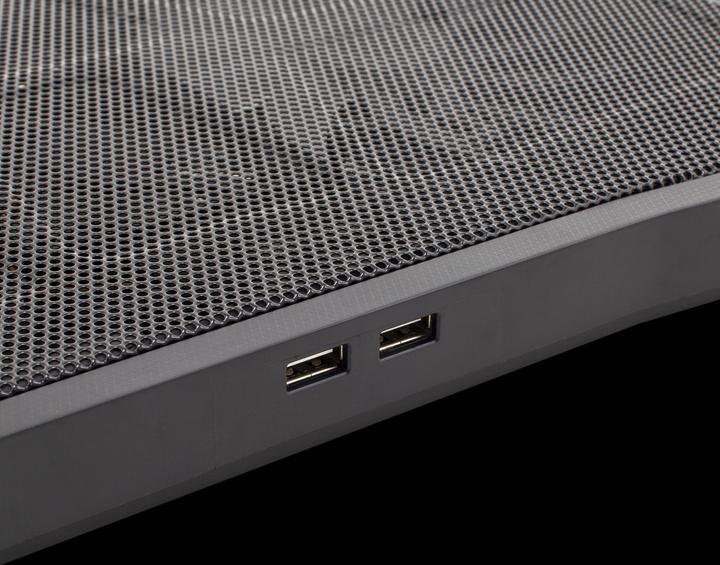 Produktbild Cooling stand for laptop Shark Ice Warrior, up to 17.3 ", 4 fans, blue backlight